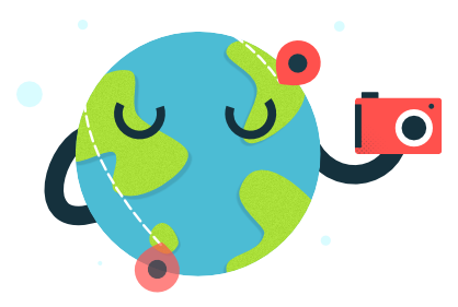 posizione GPS falsa dell'immagine mascot