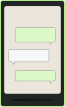 Fake WhatsApp mascot